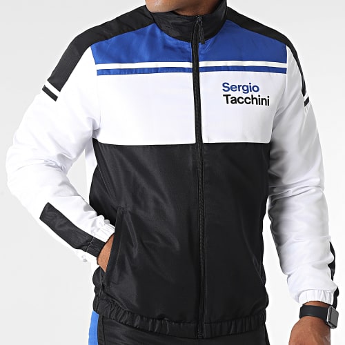 Ensemble De Survetement Text Tracksuit 40316 Noir Blanc Bleu Roi