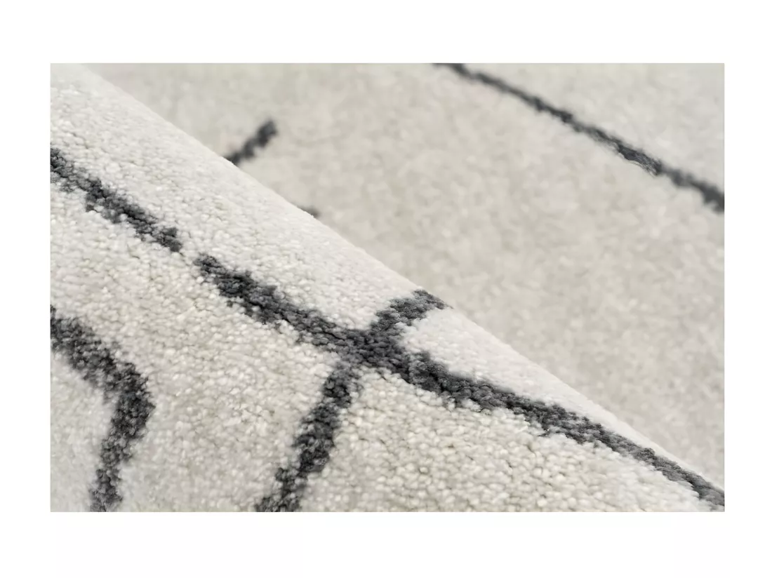 Tapis 230x160cm, design A305R coloris ivoire - Confort et élégance pour votre intérieur