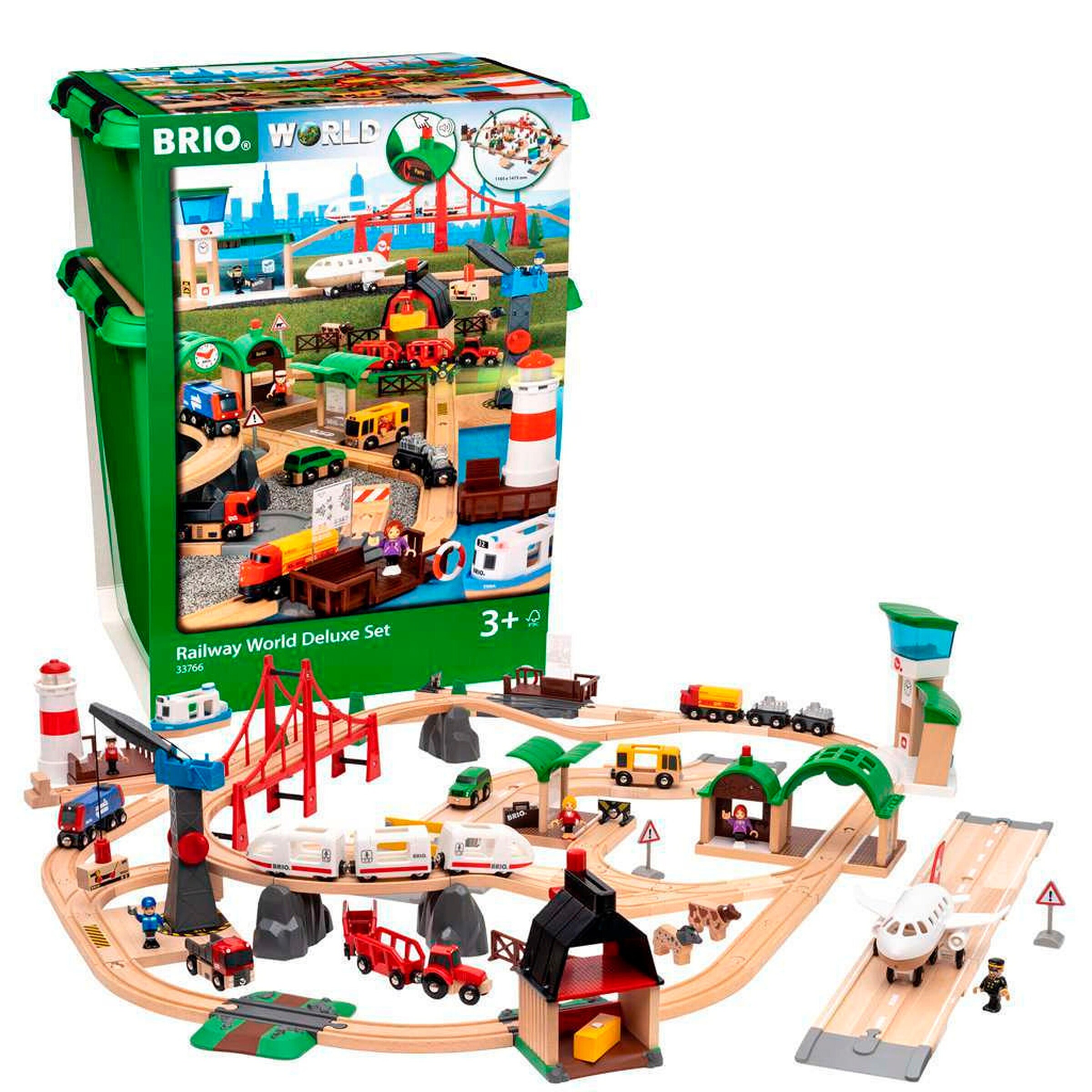 BRIO Großes Premium Set in Kunststoffboxen