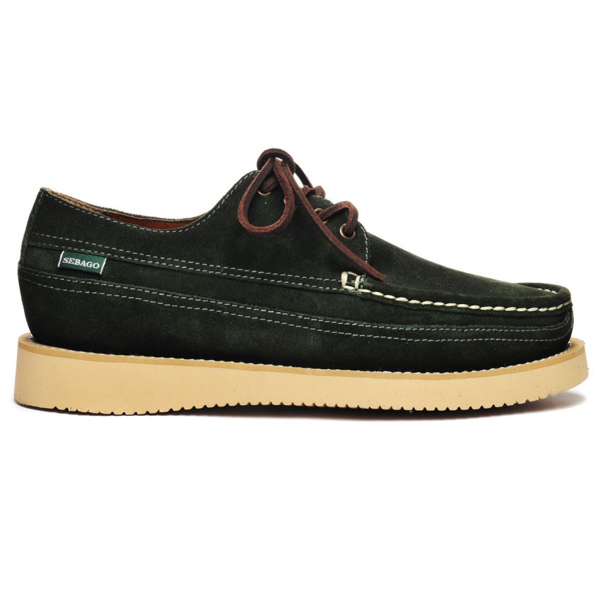 MAKWA SUEDE GREEN DARK DEPHTS-Mocassin en cuir pour homme