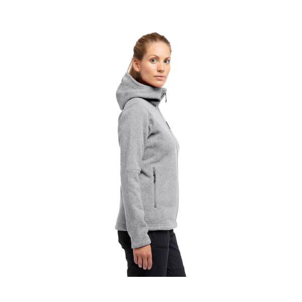 Veste polaire ski rando HAGLÖFS SWOOK HOOD WOMEN CONCRETE