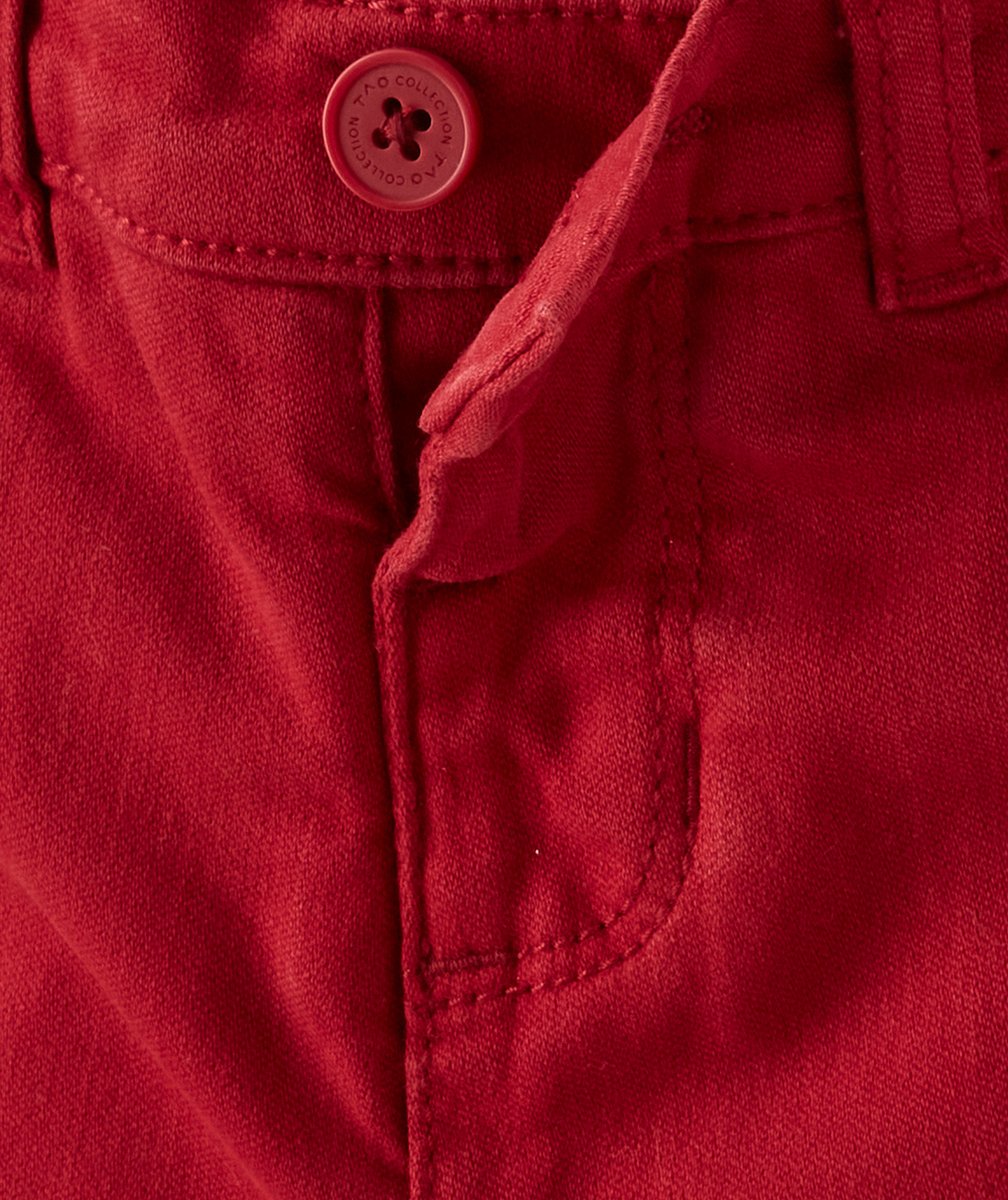 PANTALON CHINO ROUGE BÉBÉ GARÇON AVEC POCHES
