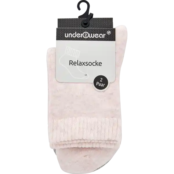 Relaxsocken DP grau / rosa 35 / 38
