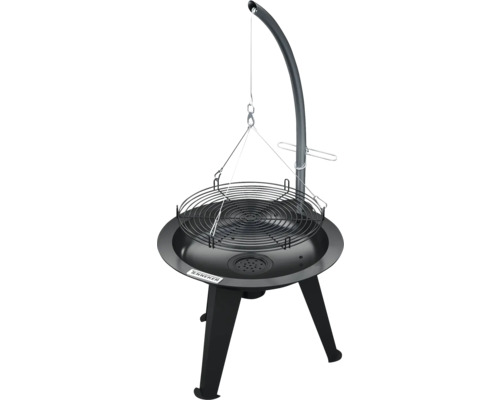 Tenneker® Houtskoolgrill Draaigrill TC Swing II Ø 50 cm met asbak Zwart