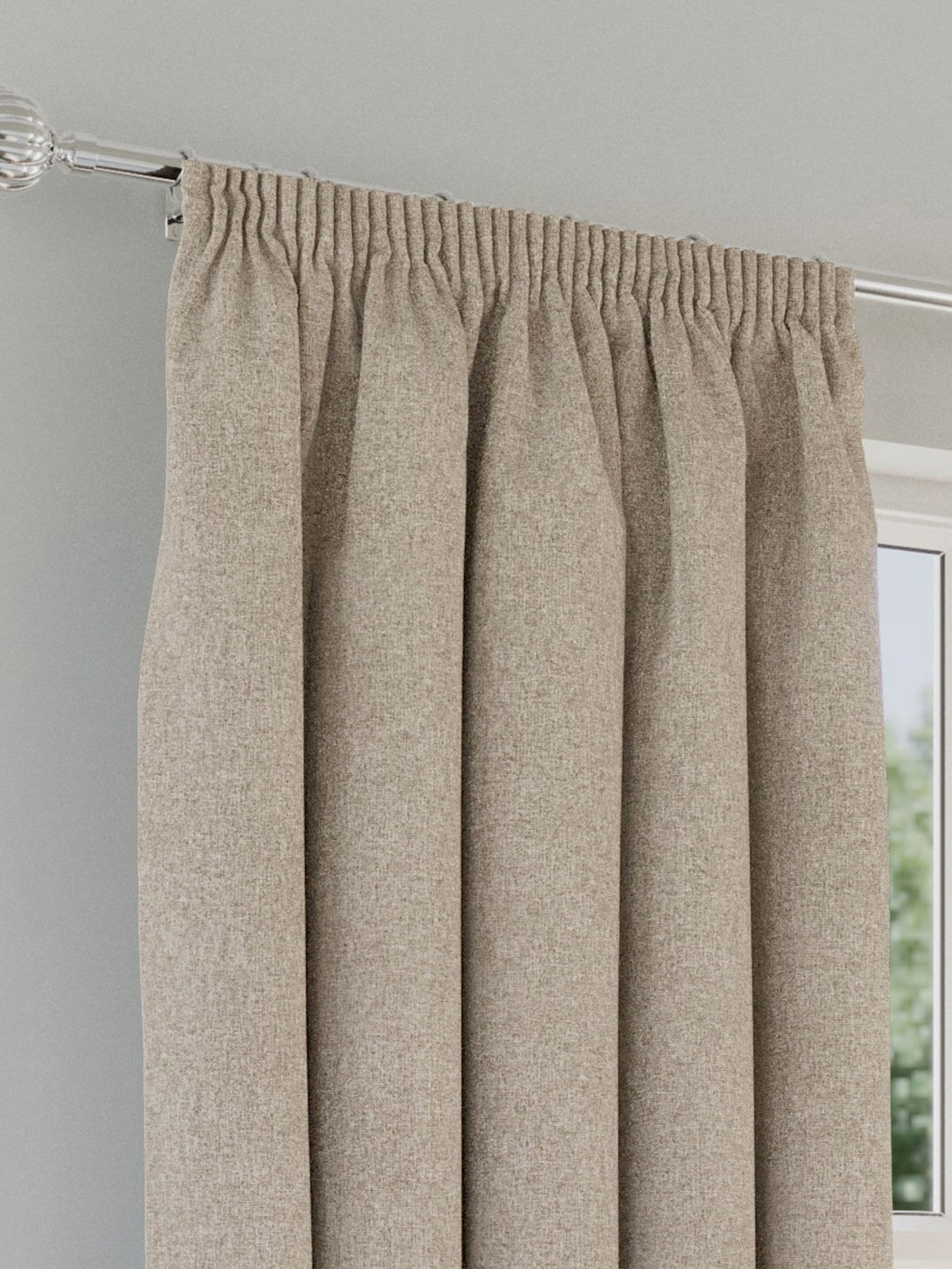 Enhanced Living Dallas Blackout Thermal Pair of Tape Top Curtains