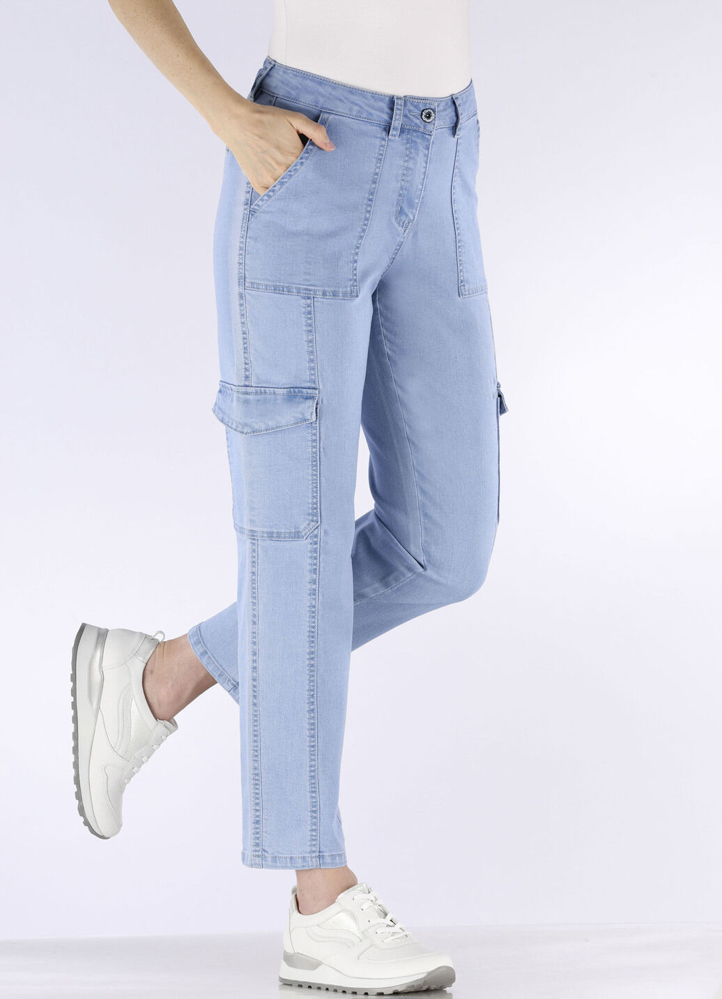 Knöchellange Cargojeans