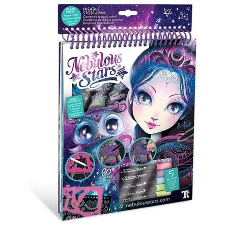 Nebulous Stars Kreatives Skizzenbuch - Schwarze Seiten