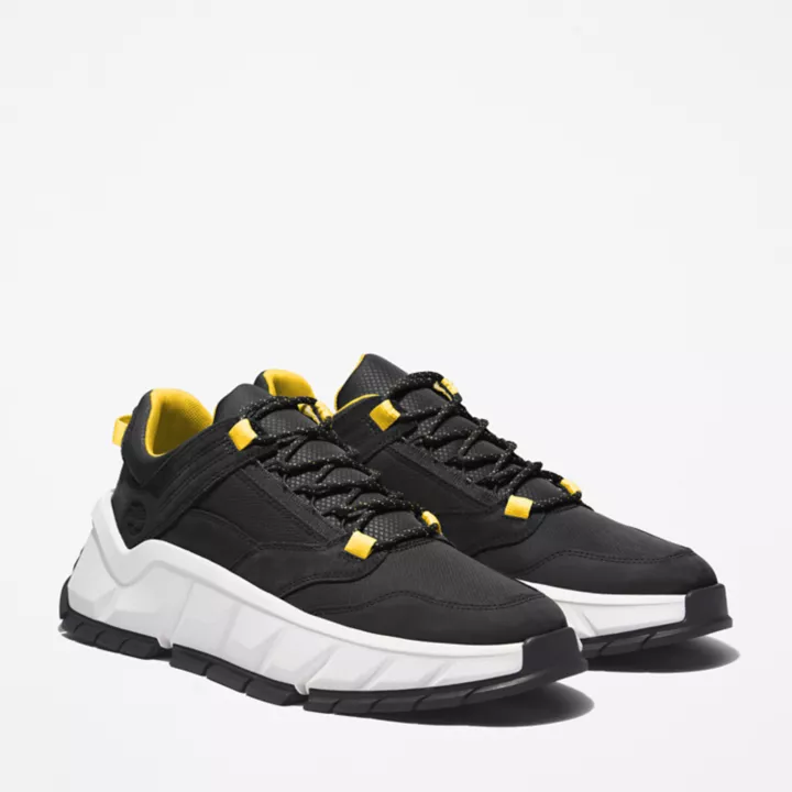 Tênis de caminhada Timberland Turbo Low para homens, na cor preta.