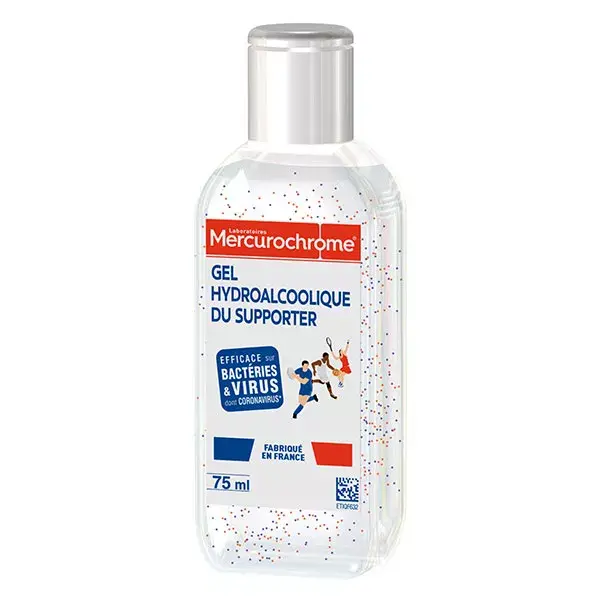 Gel hidroalcoólico para suporte de mercurocromo, 75 ml