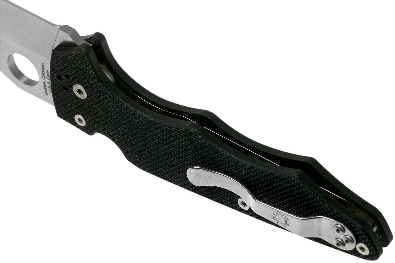 Spyderco YoJumbo C253G Black G10 zakmes, Michael Janich design