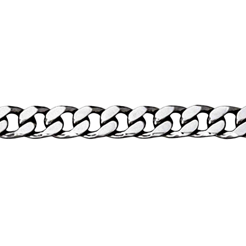 Chaîne Chaine femme enfant 45 cm maille Gourmette en argent rhodié 45cm - 1,2mm