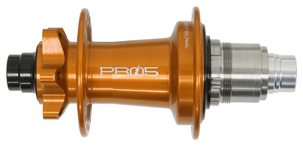Moyeu Arrière Hope Pro 5 e-Bike 32 Trous | Boost 12x148 mm | 6 Trous | Orange