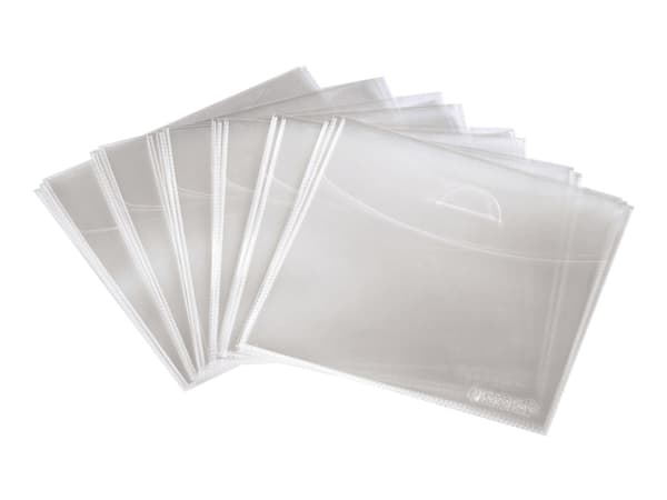 Hama CD/DVD Protective Sleeves - CD/DVD-muffe - kapasitet: 1 CD/DVD - gjennomsiktig (en pakke 100)