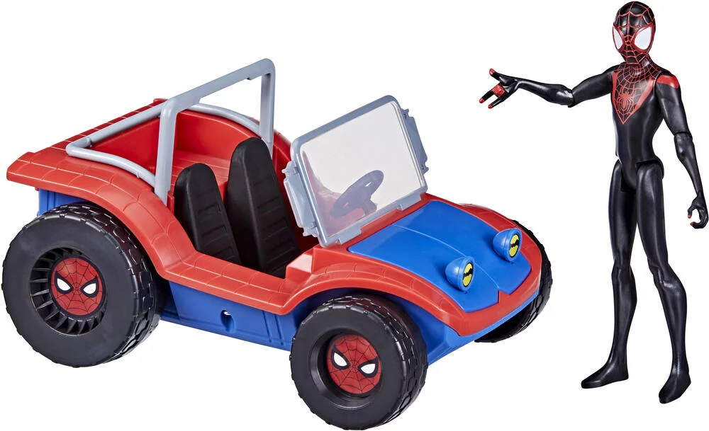 SPIDERMAN - VEHICULE SPIDER-MOBILE ET FIGURINE 15 CM