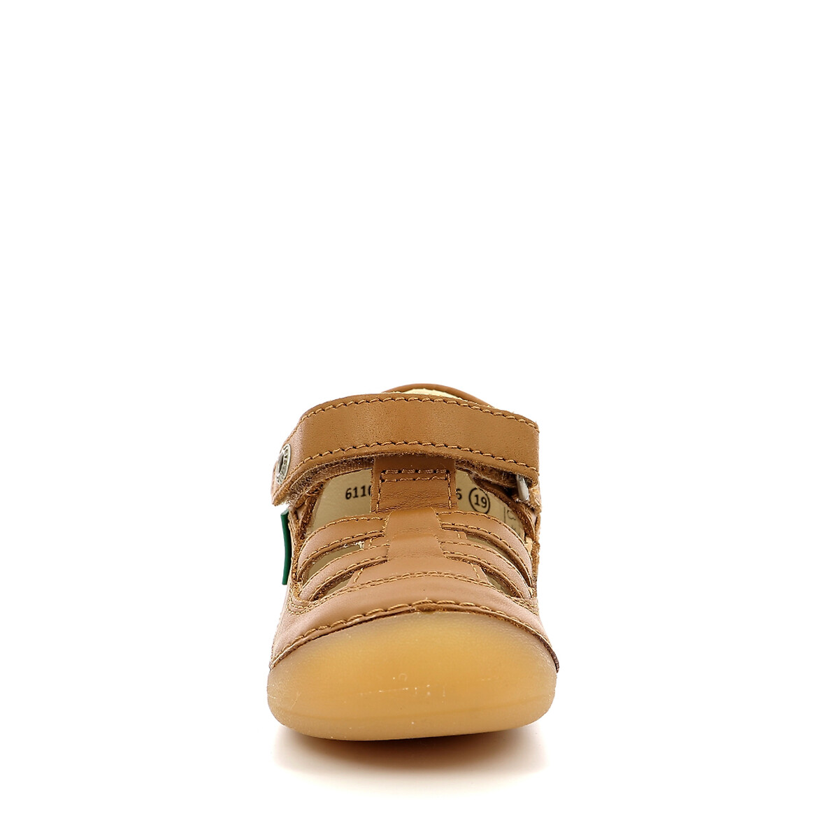 KICKERS<br>Sandálias fechadas de couro Sushy