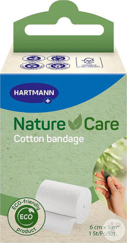 Hartmann Nature Care Bande De Fixation Coton 6cm x 5m 1 Pièce