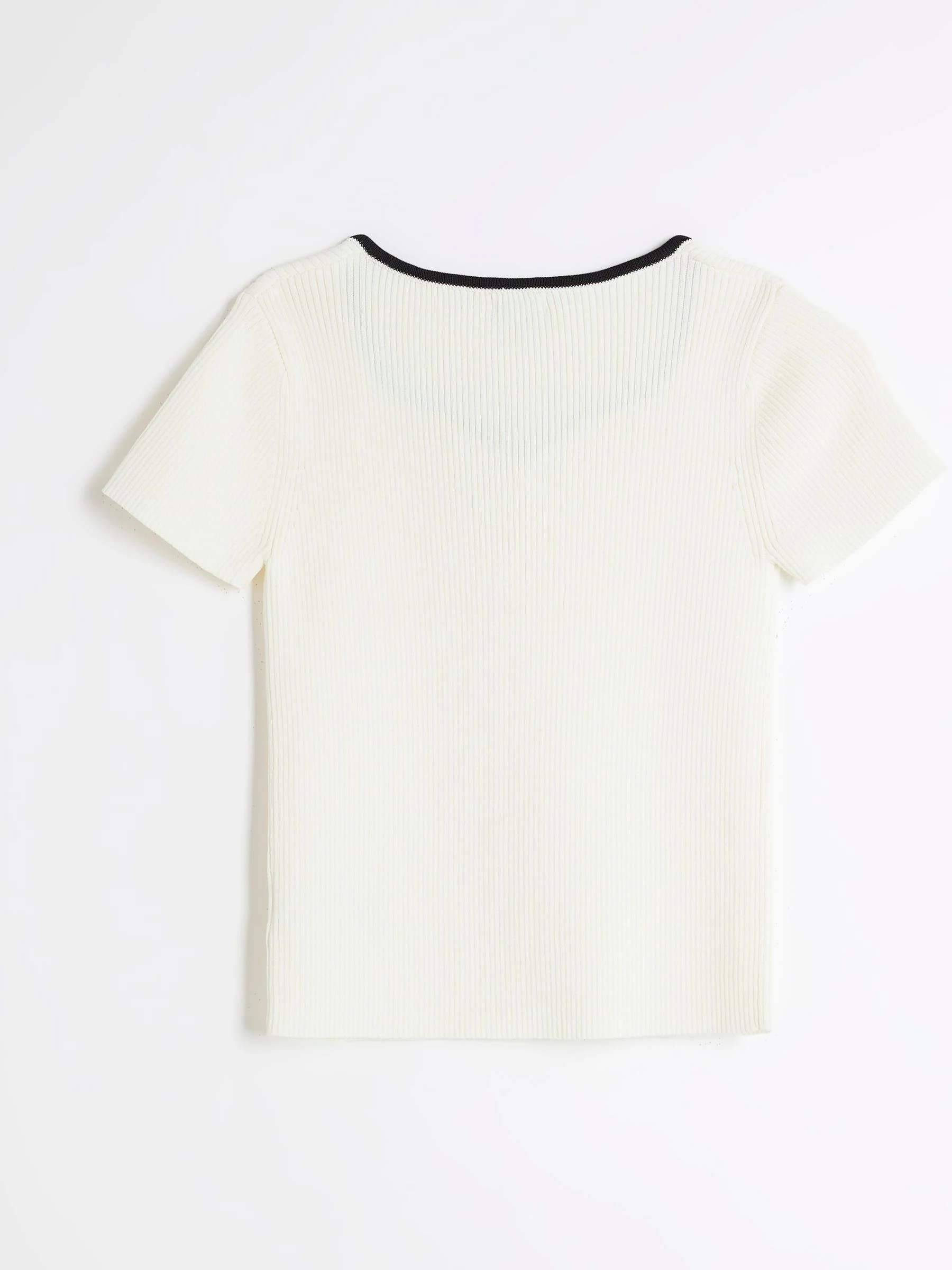 River Island Girls Sweetheart Bow Knit Top