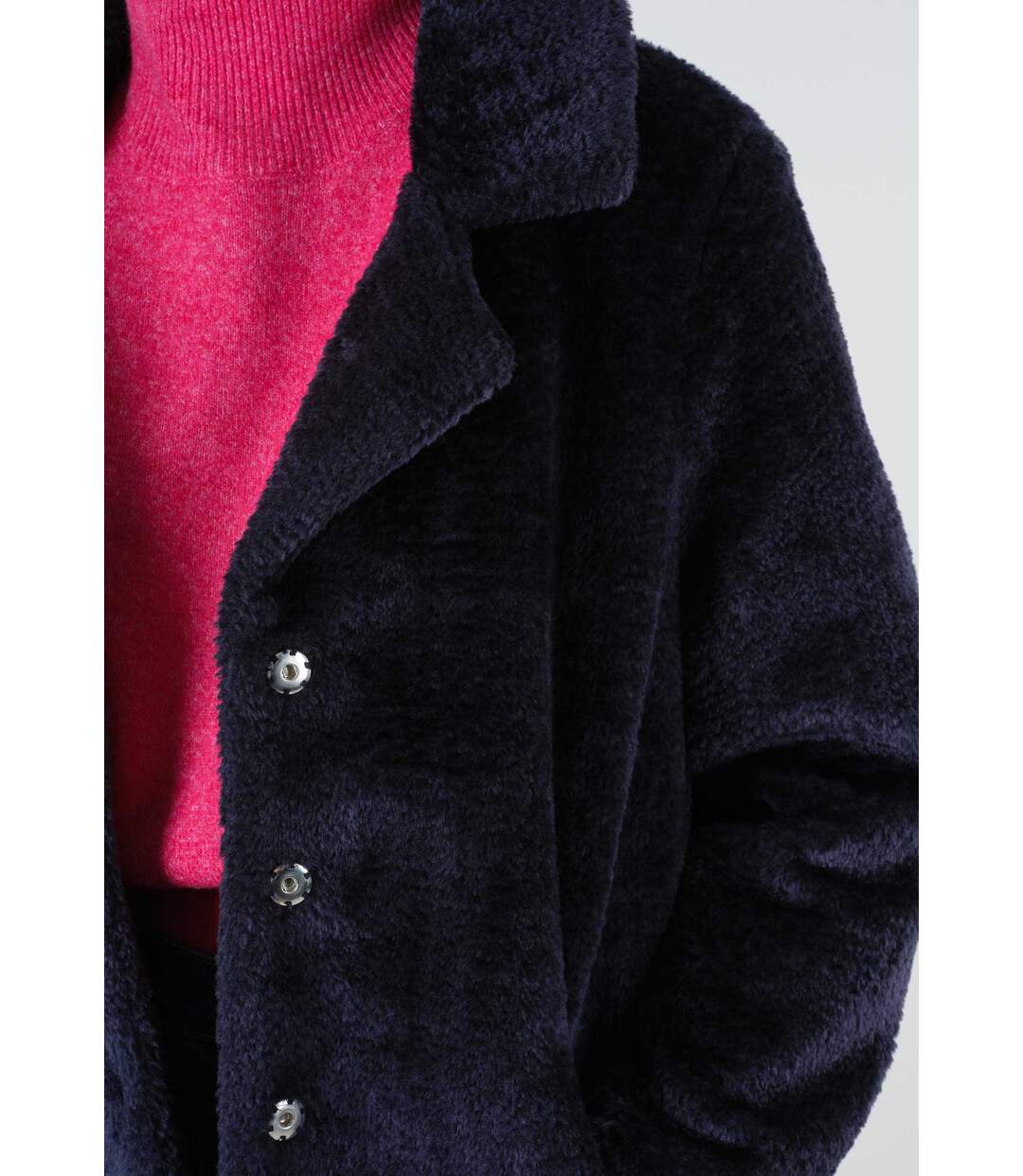 Manteau ample en fausse fourrure ROSINDA