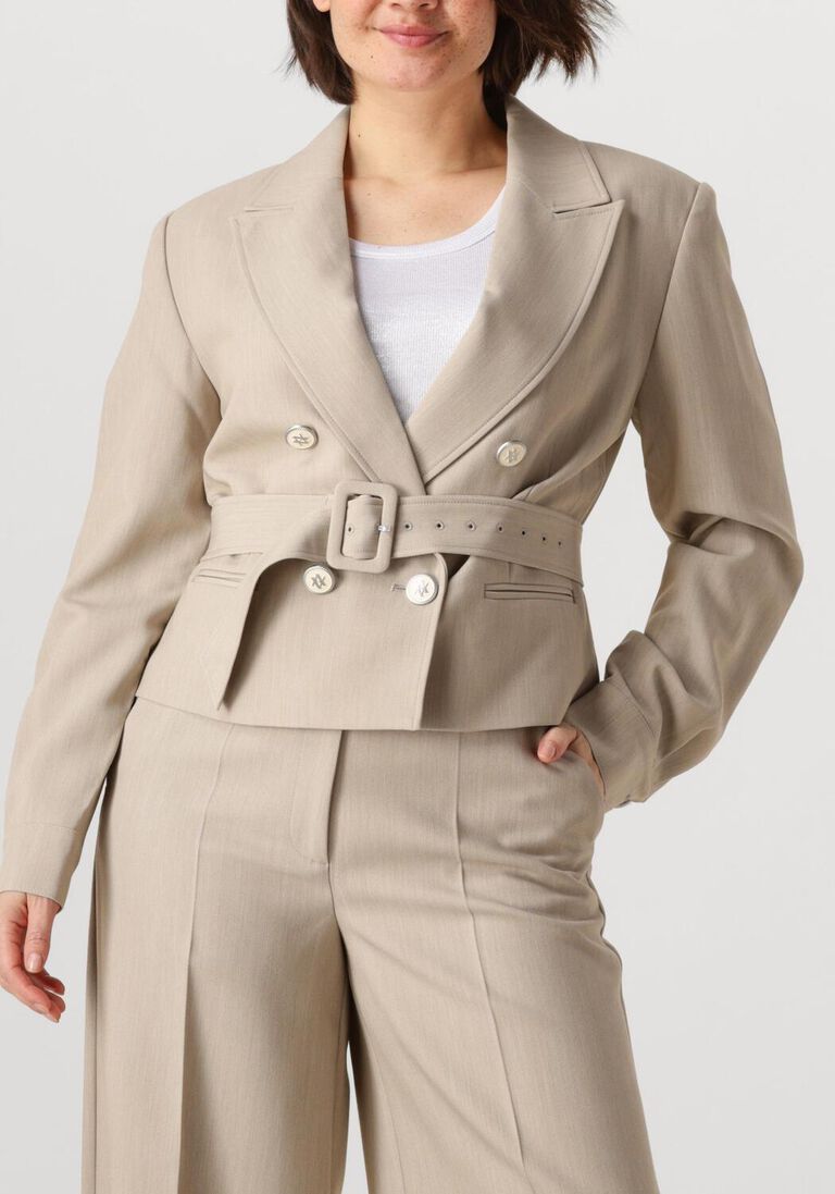 taupe aaiko blazer mae r pes 345