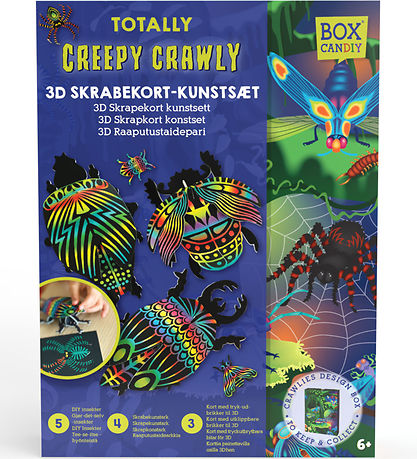 BOX CANDIY Kreas?t - Skrabekort 3D - Totally Creepy Crawly