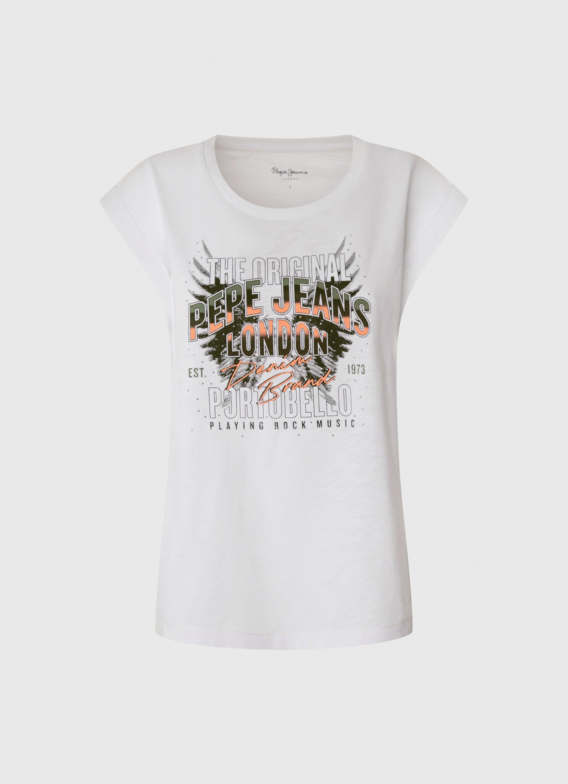 CAMISETA COM LOGOTIPO ESTAMPADO - branca