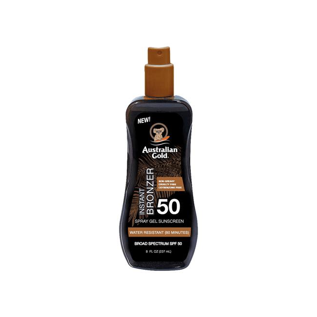 Australian Gold Spray Gel Instant Bronzer SPF 50 237 ML
