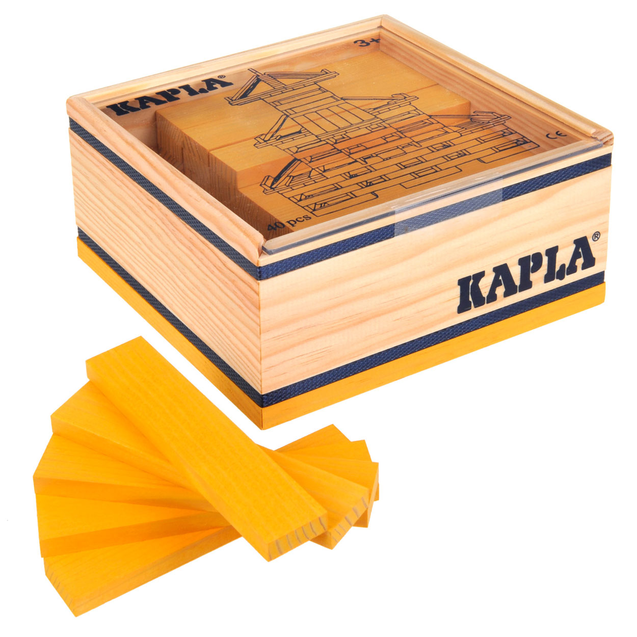 KAPLA 40 Plankjes Geel