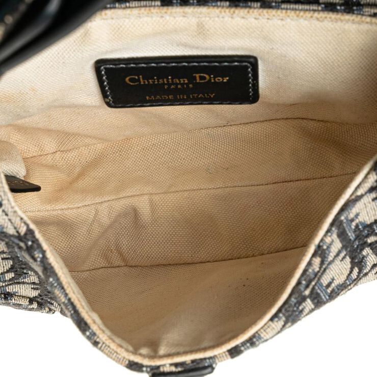 Dior Vintage Dior Saddle Bag Blue