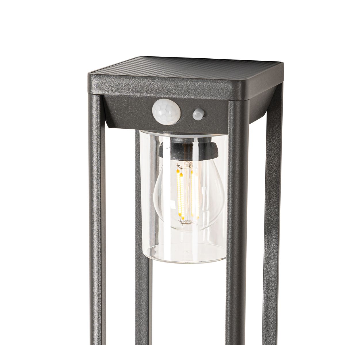 Staande buitenpaal donkergrijs 40 cm incl. LED en dimlicht op solar - Sonne