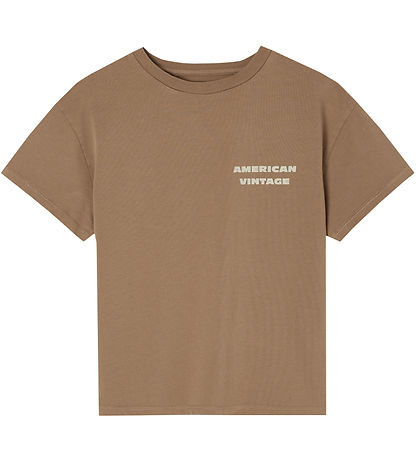 American Vintage T-Shirt - Fizvalley - Vintage Haselnuss