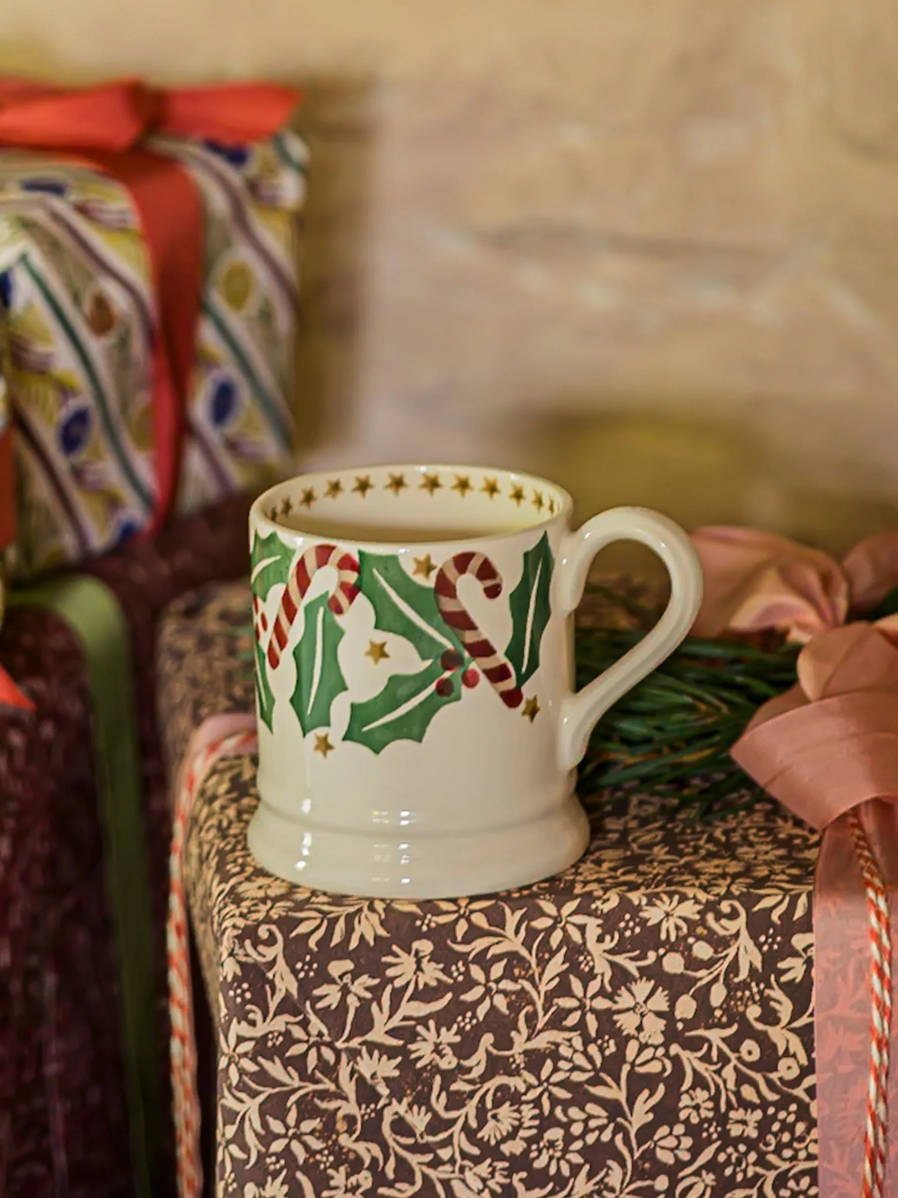 Emma Bridgewater Candy Canes Christmas 1/2 Pint Mug