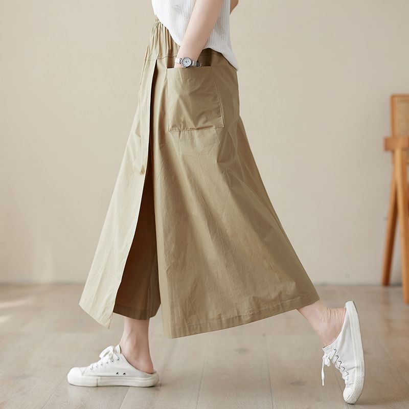 Taragon - Effen rok met hoge taille