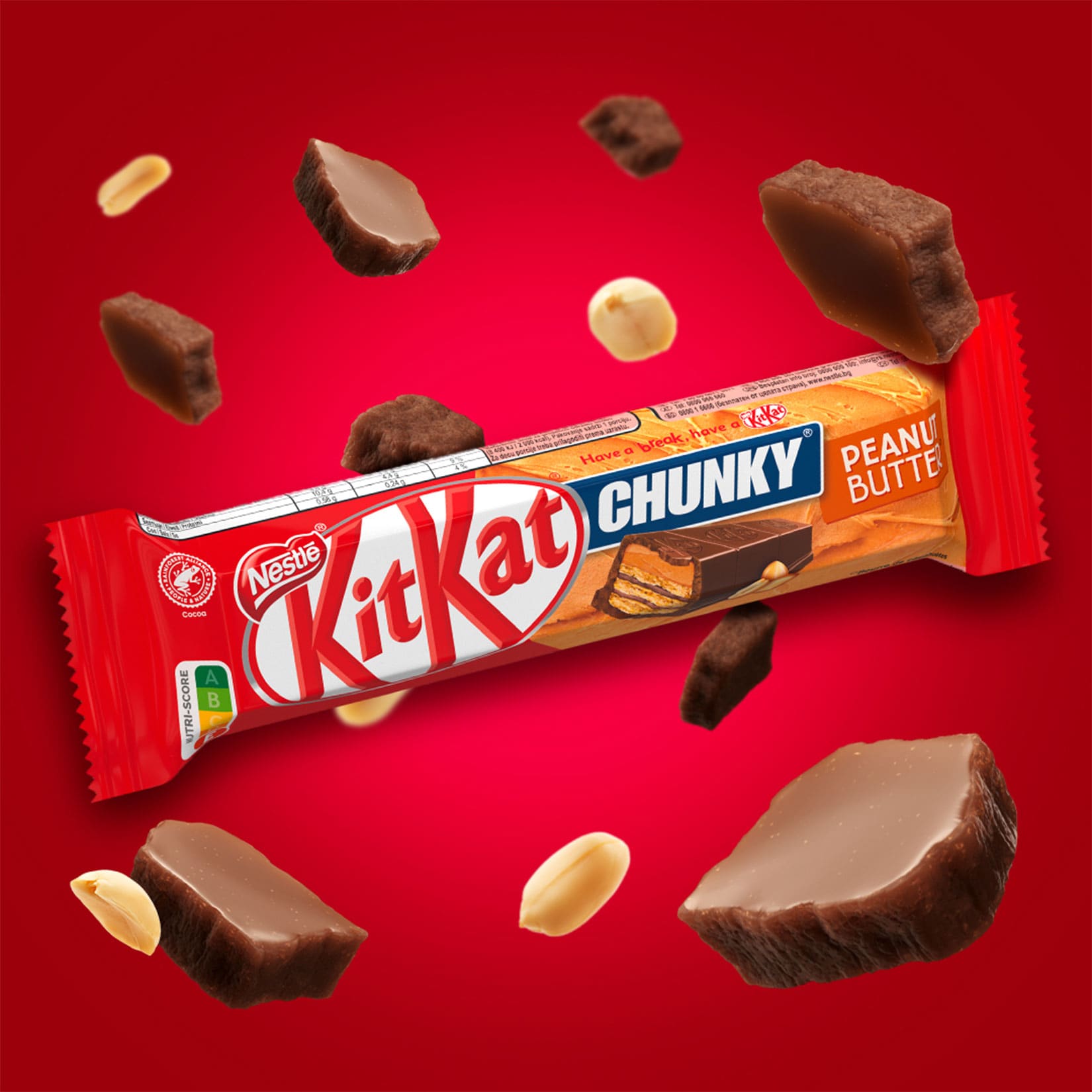 KitKat Chunky Peanut Butter 42 g, 24er Pack