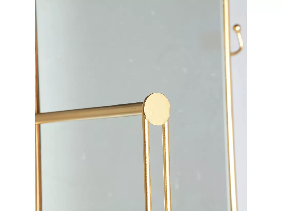 Miroir haute en fer doré 51x30x183 cm