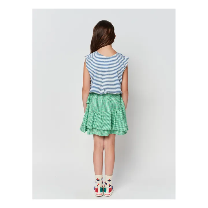 Bobo Choses Jupe Coton et Lin Vichy | Vert