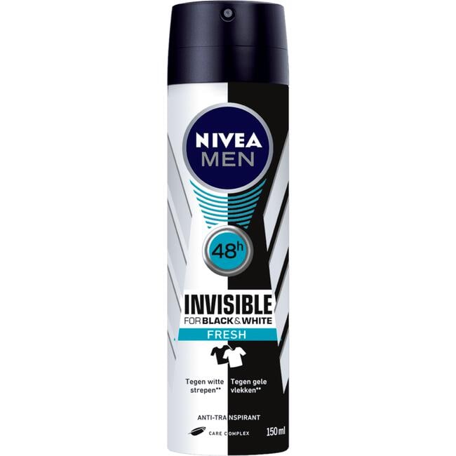 NIVEA MEN Invisible for Black & White Fresh Deodorant Spray 150 ML