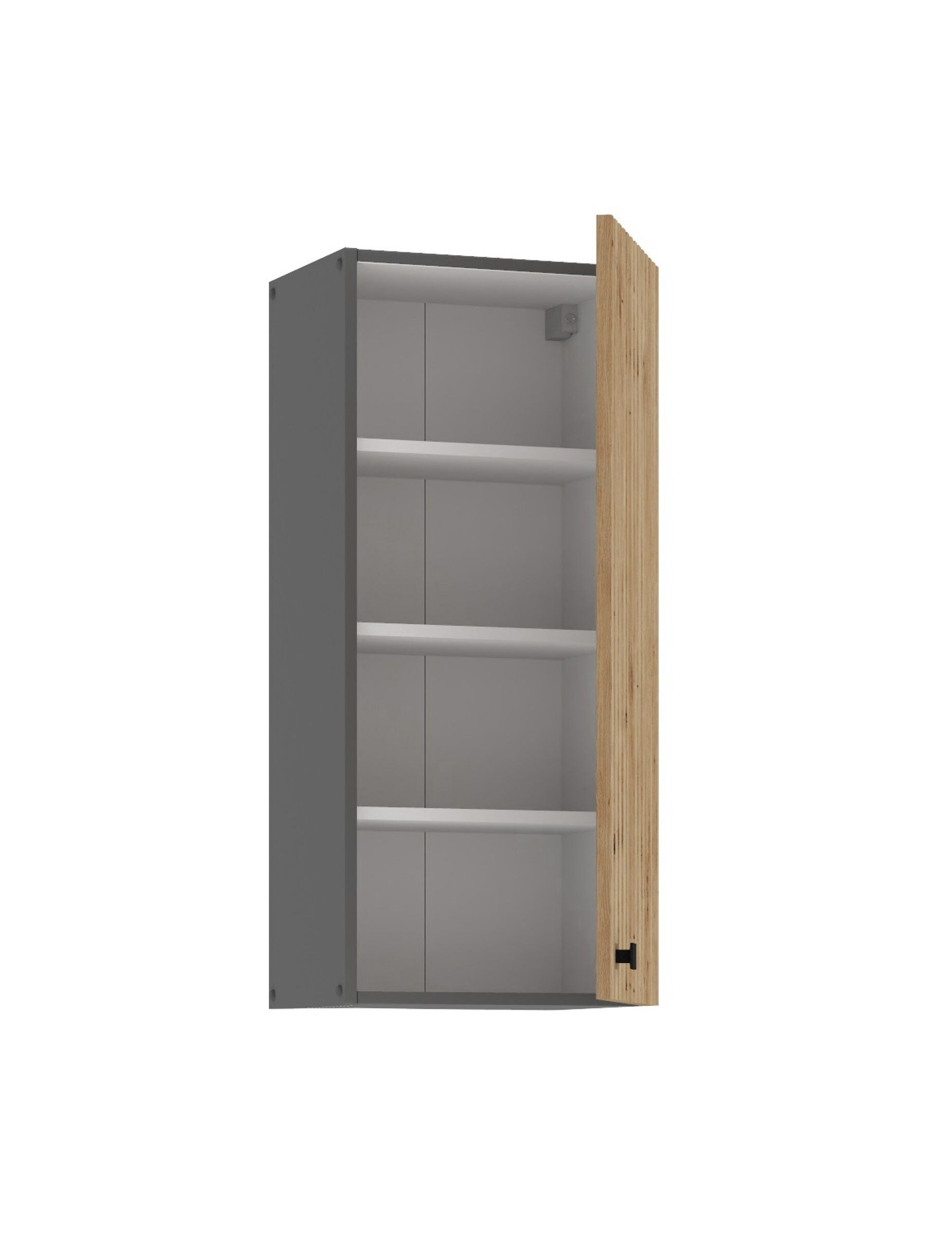 Küche AVA Artisan Hängeschrank 40 cm Lamellenoptik Küchenzeile Einbauküche