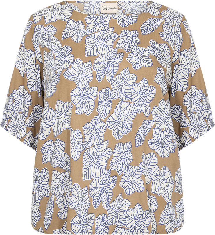 Wasabiconcept Curvy WA-GLADY 1 Bluse Mørk sand 8404c mørk sand