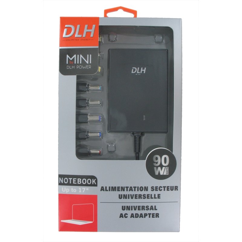 DLH DY-AI1839N adaptateur de puissance & onduleur Intérieure 90 W Noir