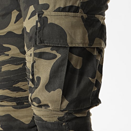 Pantalon Cargo P681 Vert Kaki Camo