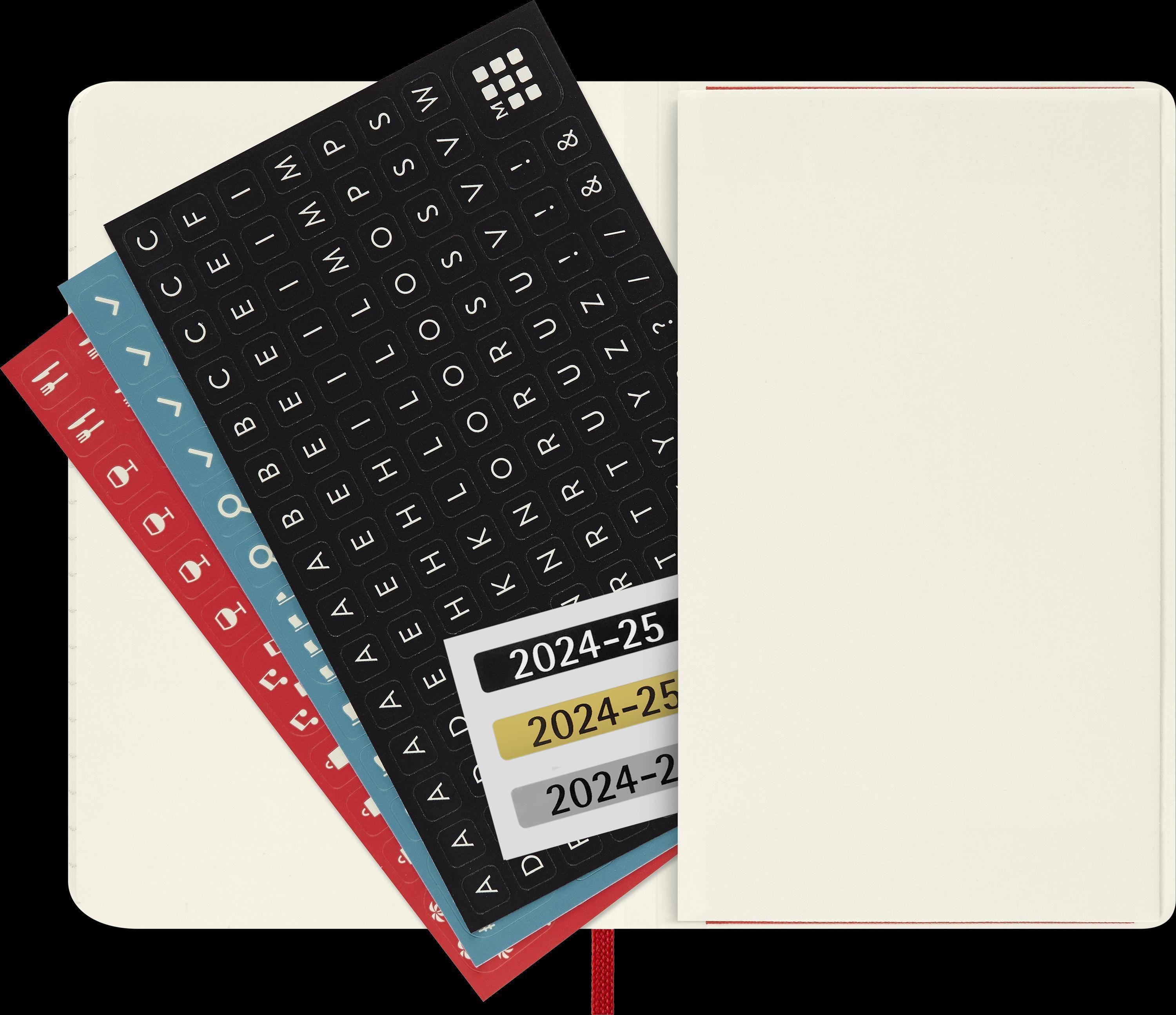 Moleskine 18 Monate Wochen Notizkalender 2024/2025, Pocket/A6