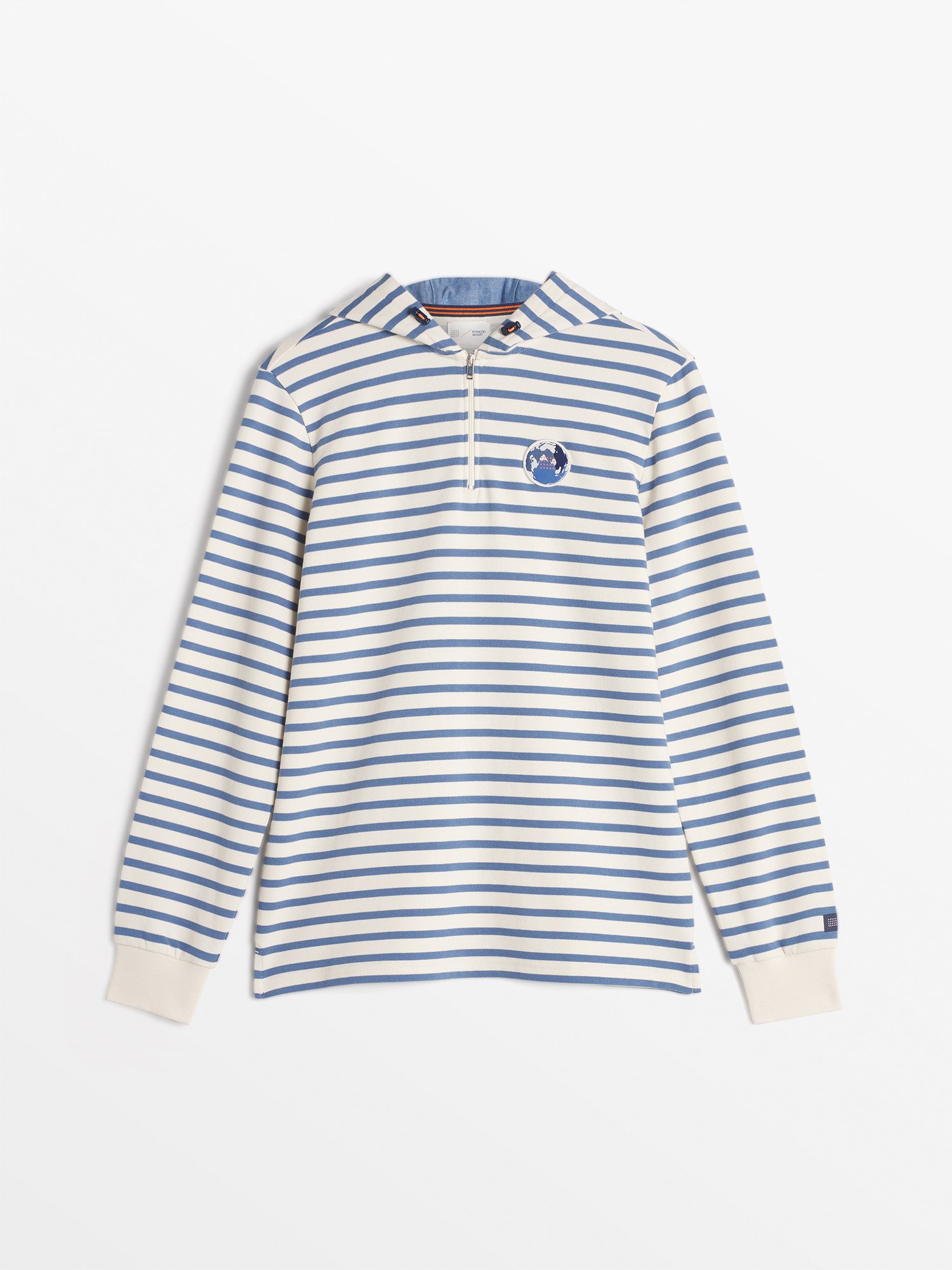 Vareuse Marinière Homme Capsule F. Gabart Blanc Marine