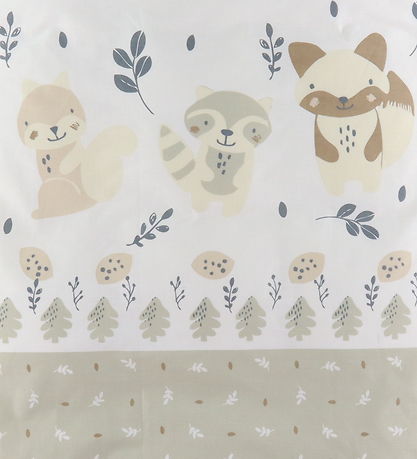 Nørgaard Madsens Bettwäsche - Baby - Weiß m. Große Fröhliche Tie