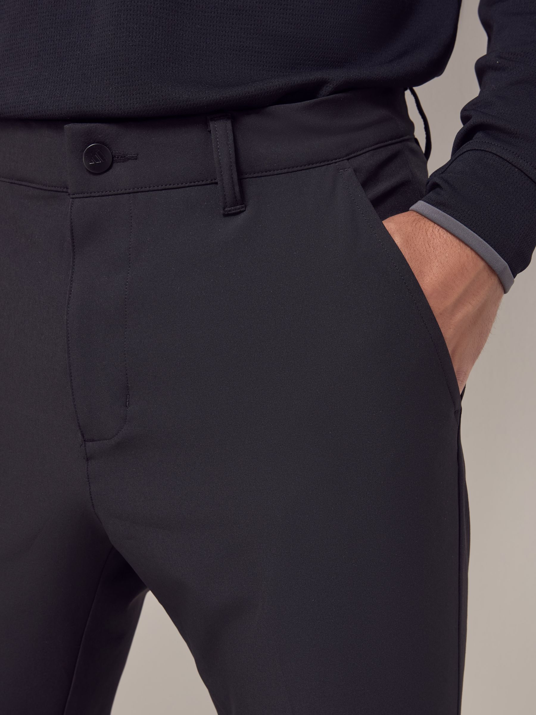 Zwart - adidas Golf broek met toelopende pijpen
