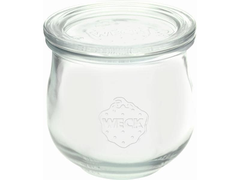 Weck Einmachglas 370 ml, 6 Stück Einmachgläser Set mit Deckel