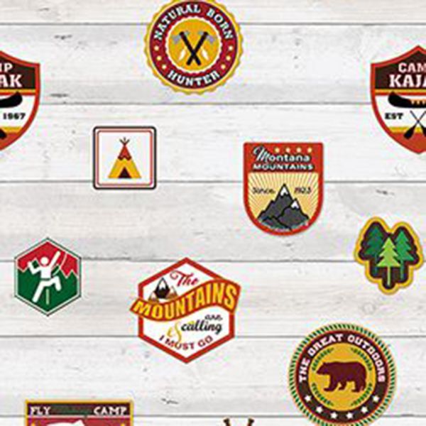 Behangexppresse Abby and Bryan Behang - Camp Badges - INK7222