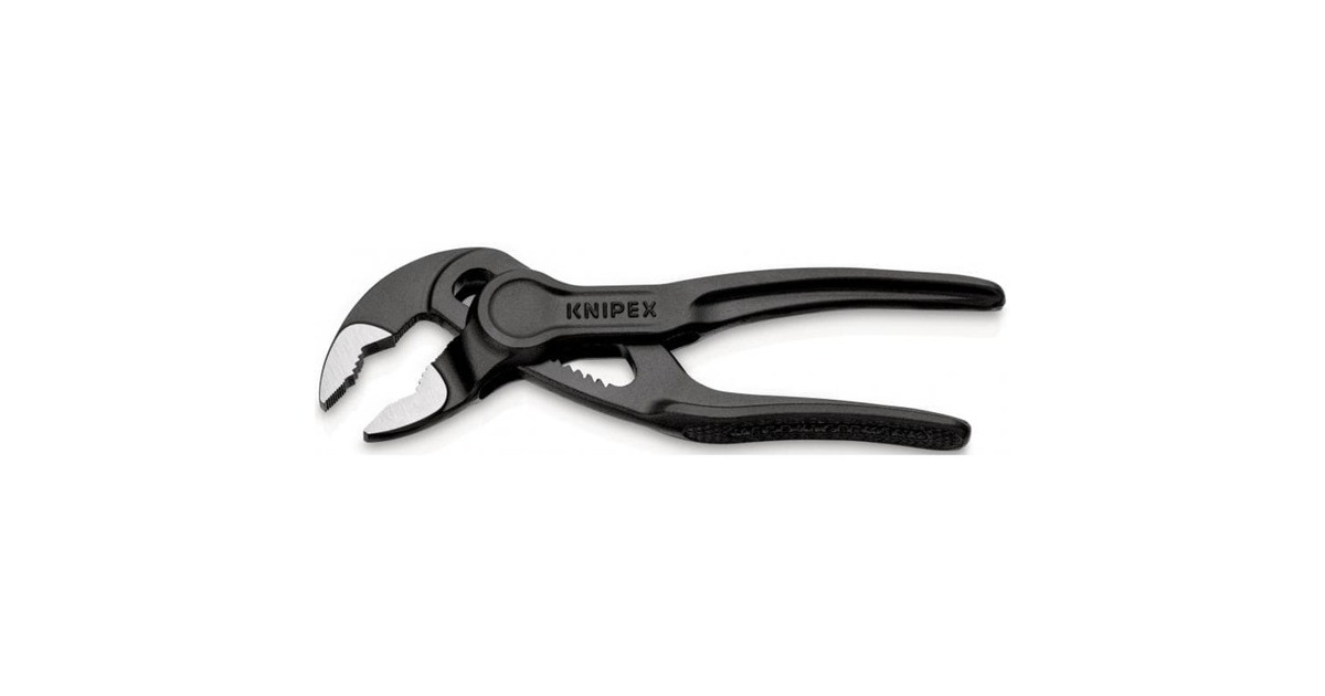 KNIPEXWaterpomptang Cobra XS 87 00 100 zweedse- / waterpomp-tang  (Zwart, Detailverstelling met 11 stelposities)