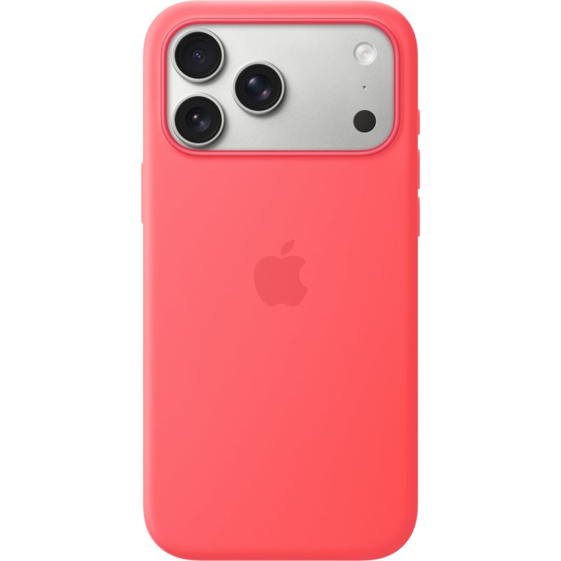 Apple Coque en silicone avec MagSafe pour iPhone 17 Pro Max - Rose goyave