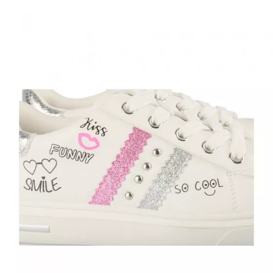 Baskets BLANC LOVELY SKULL