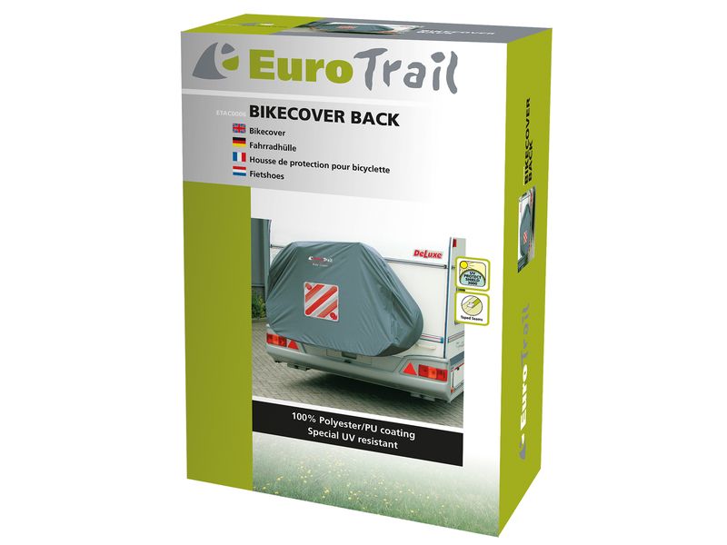 Eurotrail Fahrradhülle für Rückseite max. 4 Räder Caravan-Fahrradträgerabdeckung